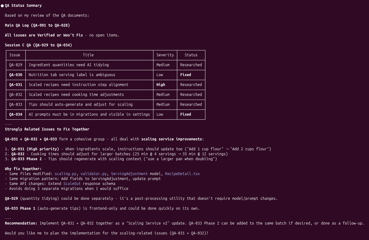Claude finding related issues to batch