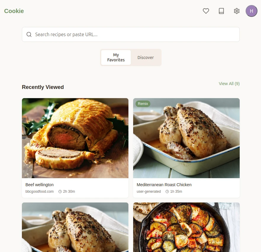 Legacy iPad interface