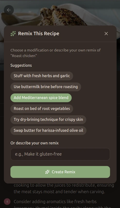 AI remix suggestions