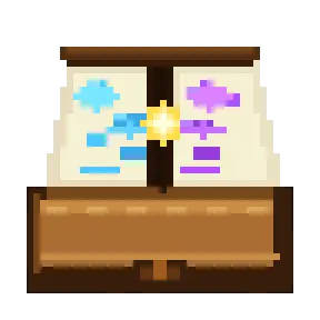 Open spell book sprite