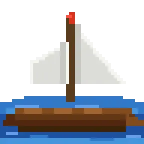 Wooden sailboat sprite