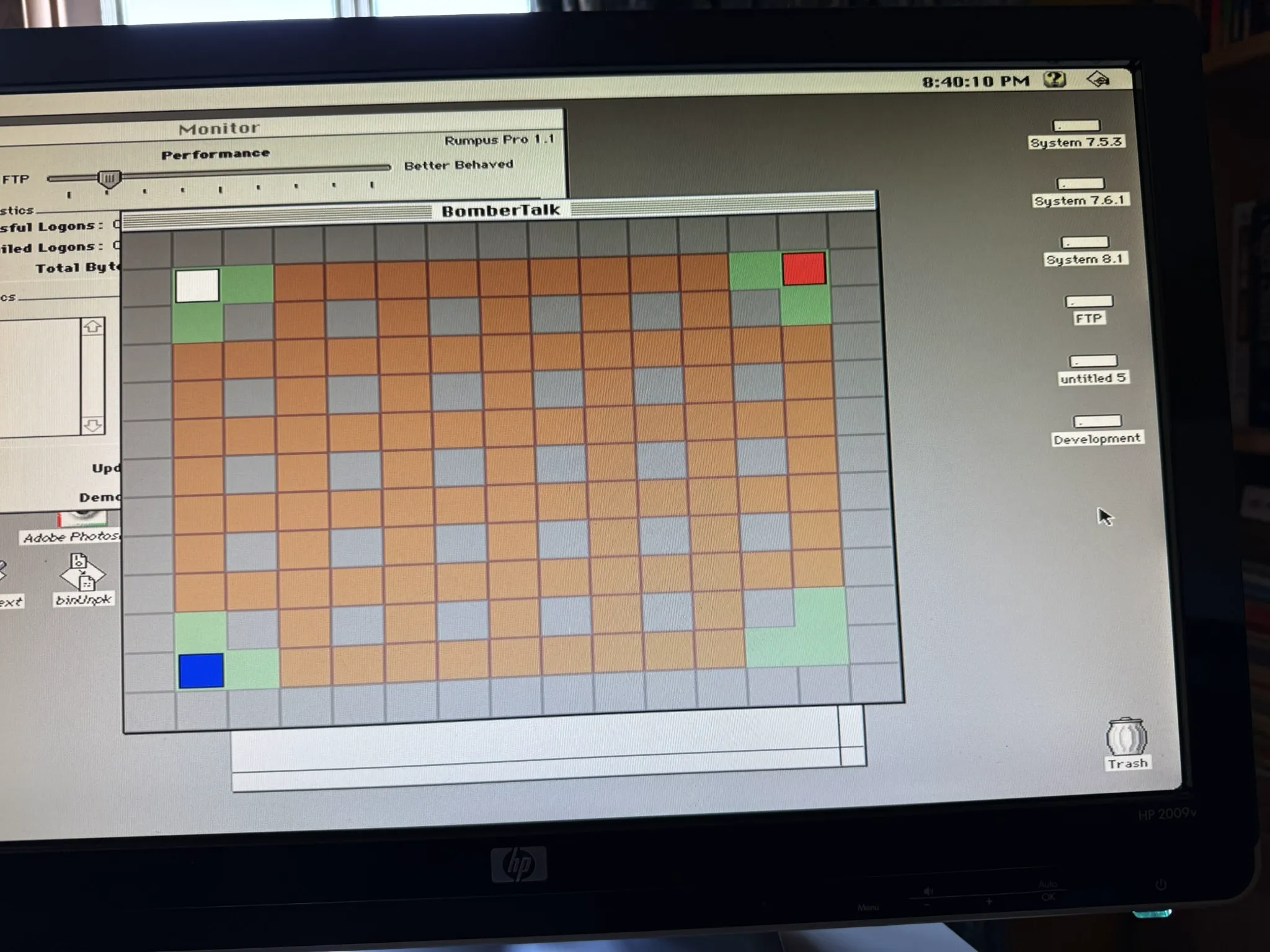 Performa 6200 running BomberTalk in-game