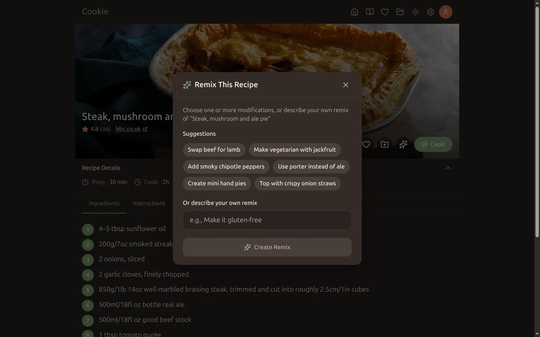 AI remix prompt