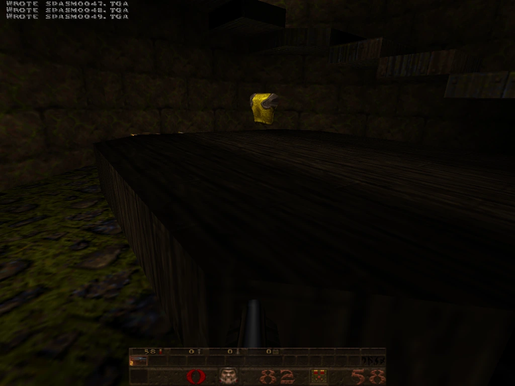 mini-g4 — vertical wooden room interior with overhead torch and stairs